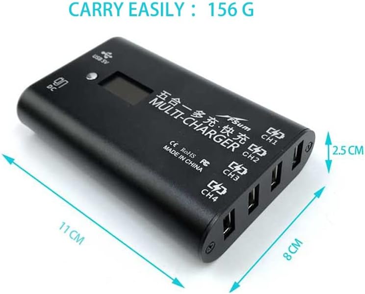 FIMI X8 Mini 5 in1 Cargador Controlador De Carga Rápida De Batería Hub Recargador De Coche Para Drone – (Color X8mini-123)