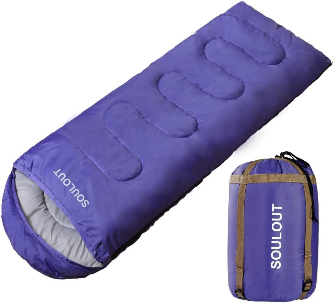 Saco de dormir, 3-4 estaciones, cálido clima frío, ligero, portátil, saco de dormir impermeable con saco de compresión para adultos y niños,