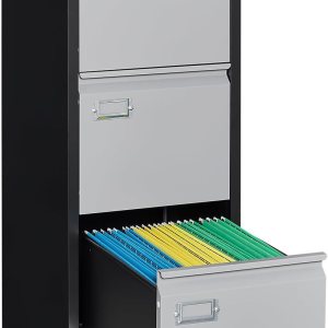 Archivador de 3 cajones, archivadores para oficina en casa, gabinete de almacenamiento vertical de metal con cerradura, archivador de bloqueo para Archivador de 3 cajones, archivadores para oficina en casa, gabinete de almacenamiento vertical de metal con cerradura, archivador de bloqueo para