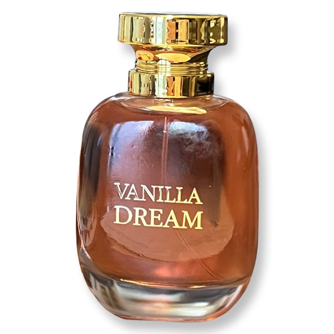 VANILLA DREAM – Eau de Parfum para Mujeres- Notas de Pera, Manzana Roja, Clementinas y Vainilla – 3.4 Fl Oz