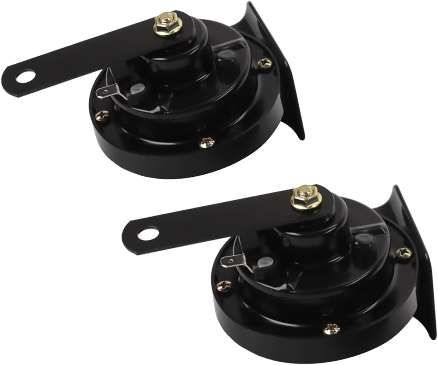 FARBIN Bocina de coche de 12 V de tono altobajo con arnés de relé, bocina eléctrica impermeable para camión, bocina de 12 V, motocicleta (bocina