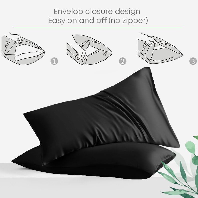 Linenwalas Juego de funda de edredón tamaño Queen – Juego de funda de edredón refrescante tamaño Queen, 100% seda de eucalipto Tencel orgánica,