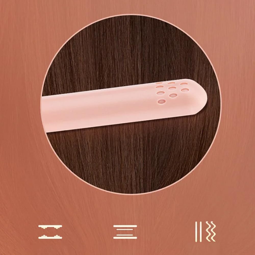 Mini rizador de doble propósito, mini plancha plana 2 en 1, rizador de pelo pequeño recargable por USB para cabello corto y largo (blanco)