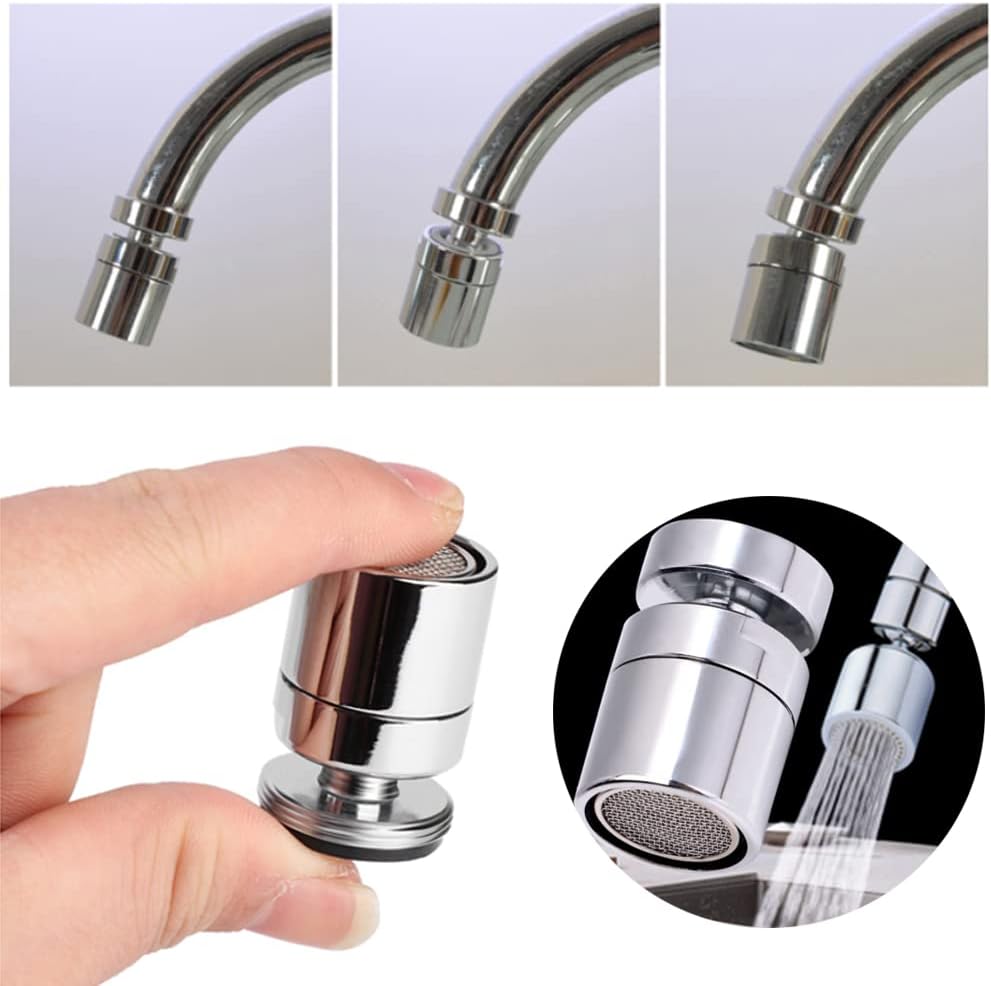 Adaptador de filtro de aireador de grifo giratorio de 360 grados para fregadero de cocina, cabezal de grifo, adaptadores de boquilla, pieza de