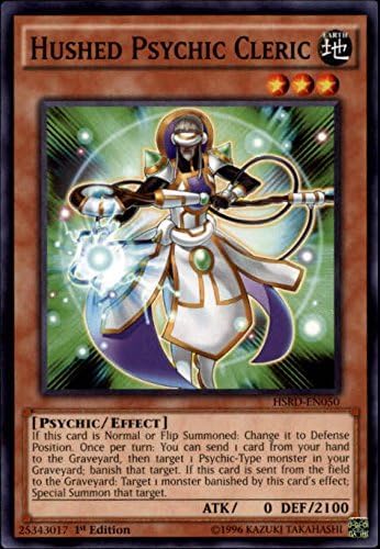 2015 Yu-Gi-Oh High-Speed Riders #HSRDEN050 Hushed Psychic Cleric C