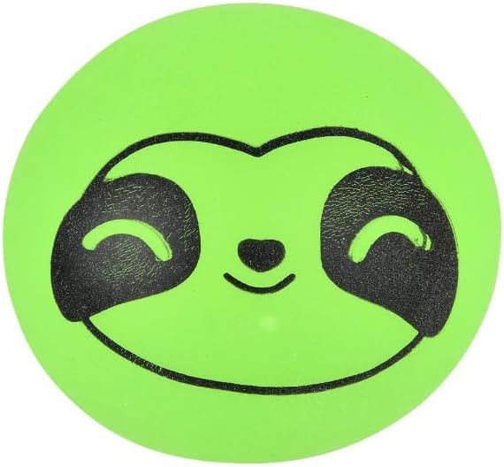 Bola de azúcar exprimible sensorial de 2.4 pulgadas, 6 unidades (caras de animales)