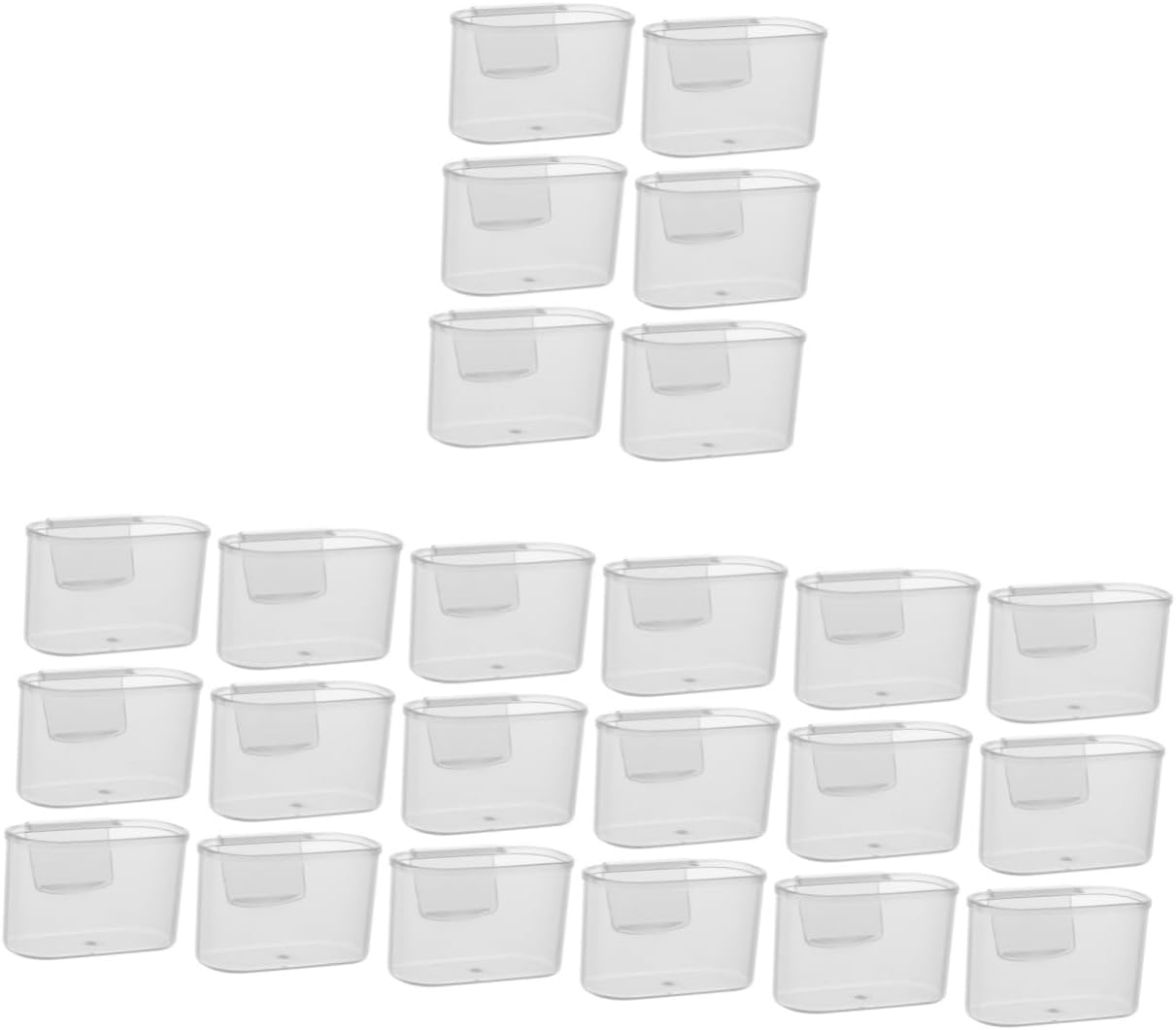 Hemoton Caja de almacenamiento para puerta lateral de refrigerador, 24 unidades, mini refrigerador, mini refrigerador, estante de repuesto para