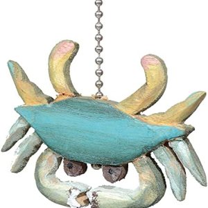 BLACK FOREST DECOR Tirador de ventilador de cangrejo costero BLACK FOREST DECOR Tirador de ventilador de cangrejo costero