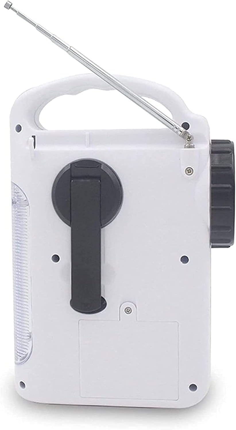 Radio meteorológica de emergencia NOAA de 2200 mAh, manivela solar, radios portátiles AMFM a pilas para el hogar, linterna, lámpara LED, alarma SOS,