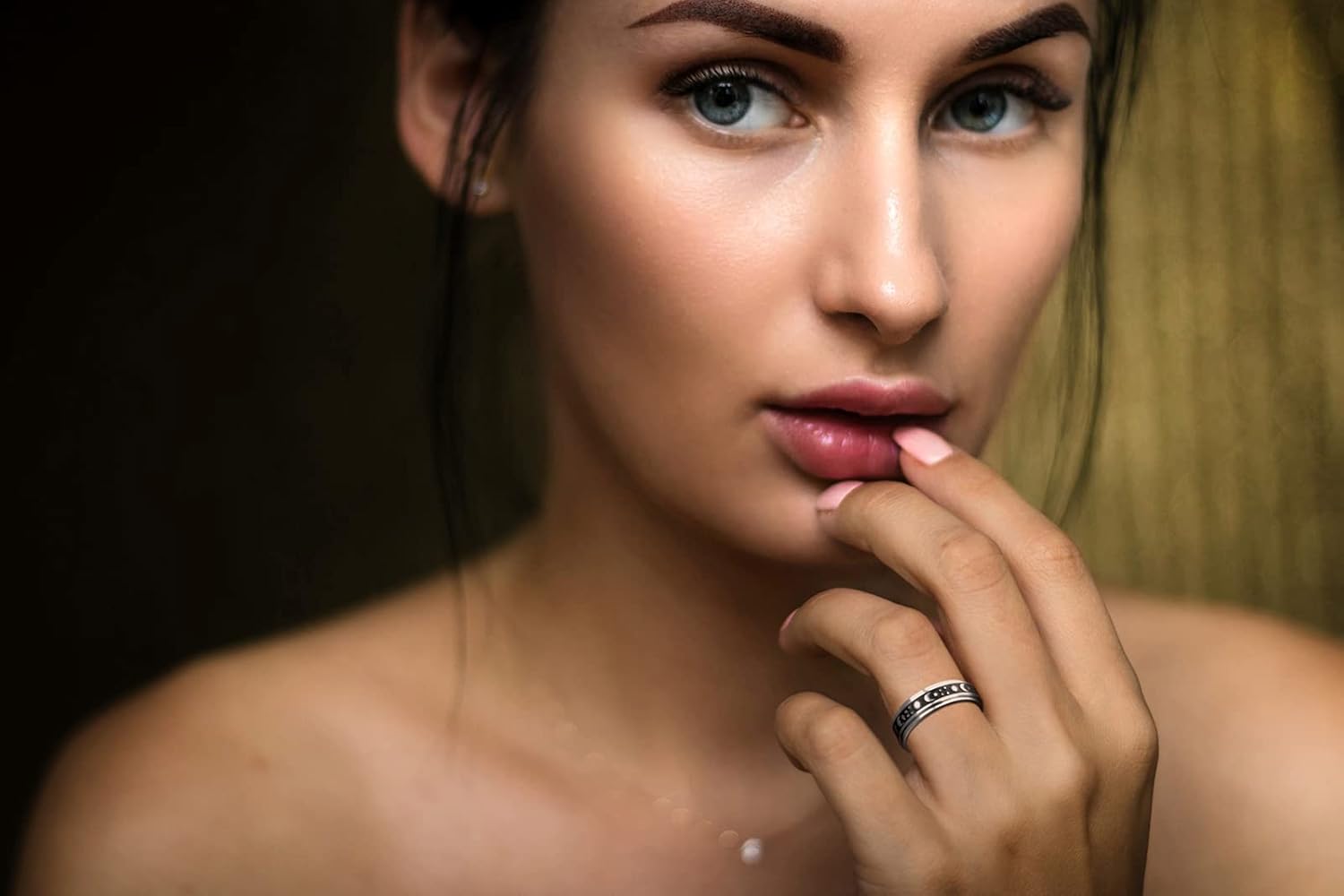 FUTIMELY Anillo giratorio de acero inoxidable de 0.315 pulgadas para adolescentes y hombres, anillos para aliviar el estrés y la ansiedad, juego de