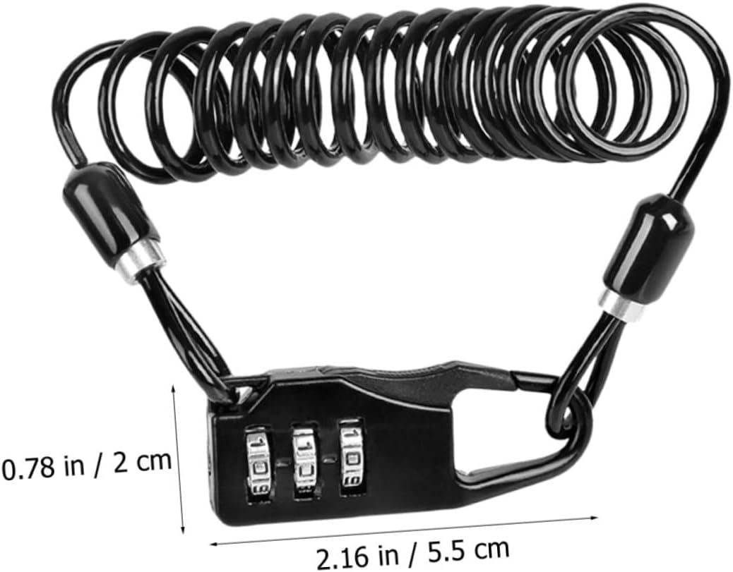 BESPORTBLE Cerradura de cable para bicicleta, 4 unidades, bloqueo de anillo de bicicleta, cerraduras de rueda de motocicleta, bloqueo de seguridad