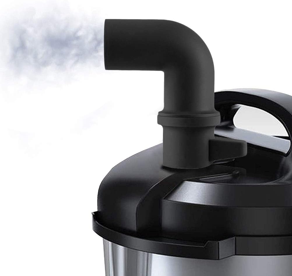 HEEPDD Desviador de vapor para olla, Foodi, Mealthy, olla a presión de potencia XL mejorada, seguridad y saneamiento, (negro)