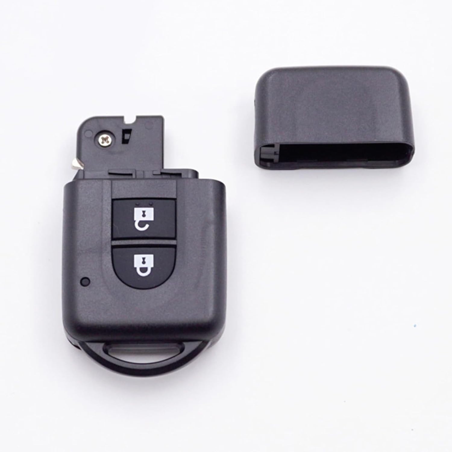 Oulesh Fundas para llavero de coche para Nissan NV200 Qashqai X-Trail Micra, 2 botones de carcasa de llave remota