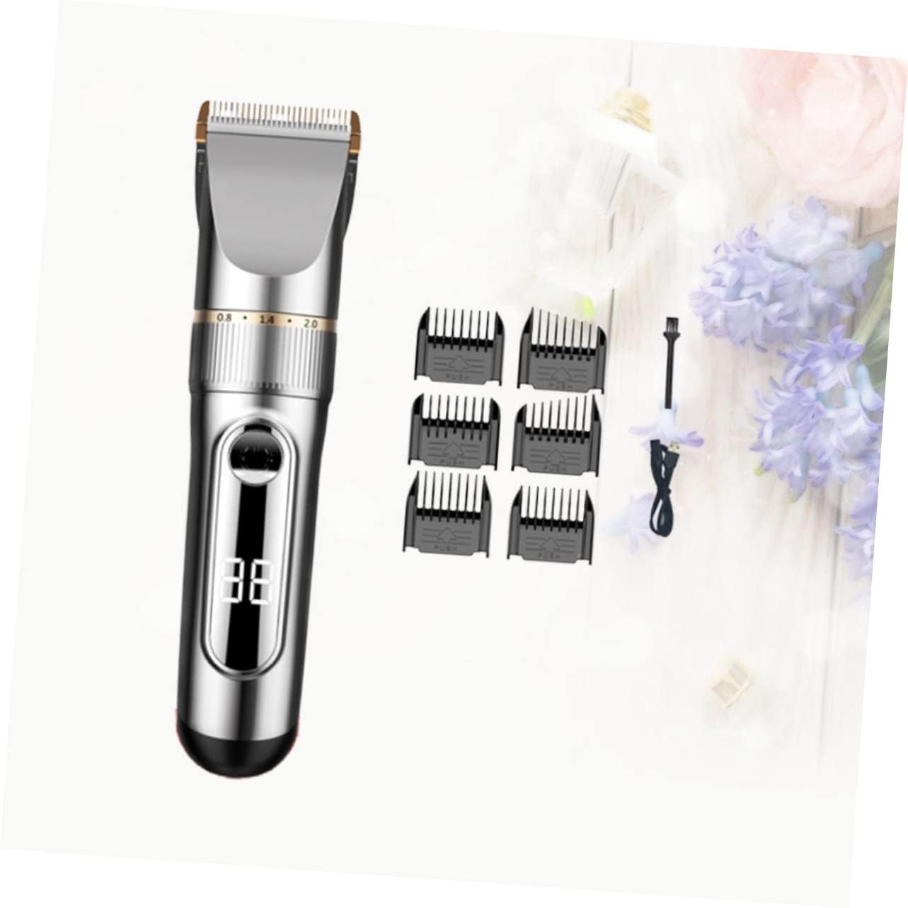 Beavorty 1 máquina de afeitar recargable para hombres, cortadora de pelo inalámbrica, recortadora inalámbrica para hombres, afeitadora de pelo de