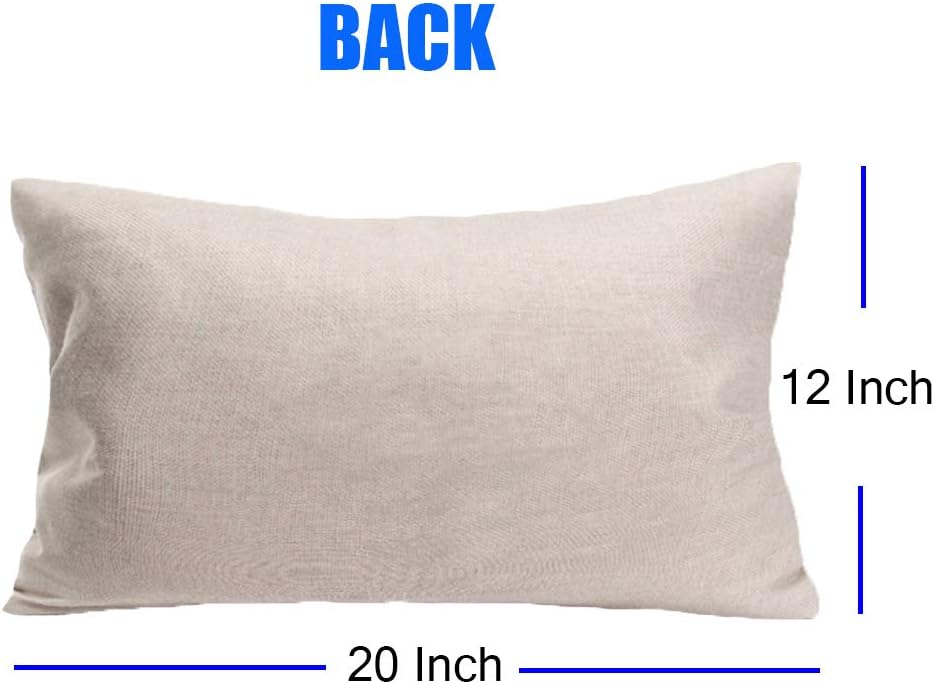 Fukeen Fundas de almohada de 12 x 20 pulgadas para decoración de árbol de Navidad con diseño de árboles de pino blanco y negro, fundas de almohada