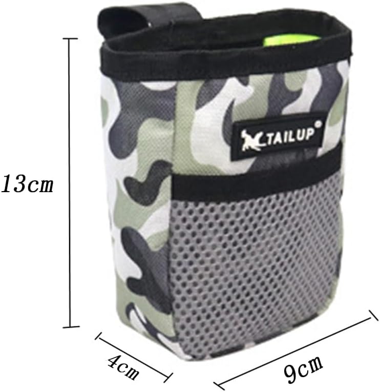 1 bolsa de golosinas para perros con clip para cinturón, mini bolsa de entrenamiento de mascotas para entrenadores de mascotas, viajes o uso al aire