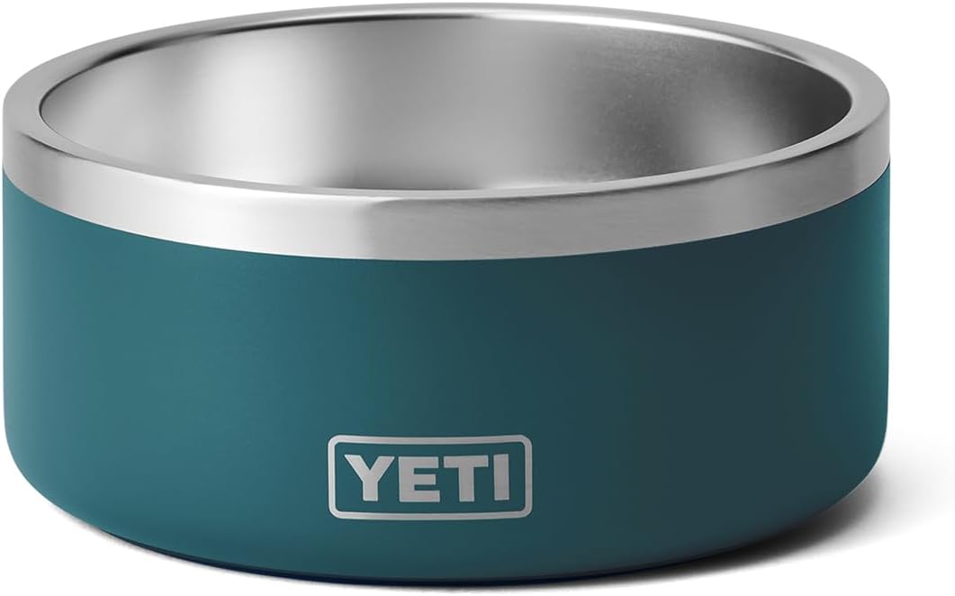 YETI Boomer 8 – Cuenco antideslizante de acero inoxidable para perros, capacidad para 64 onzas, verde azulado agave