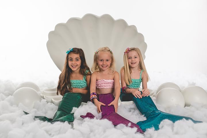 Mermaids Forever – Pinzas para el cabello, color rosa y aguamarina, accesorios para el cabello para niñas, pinza de cocodrilo, adecuadas para todo