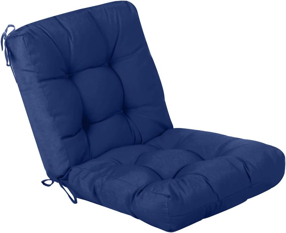 QILLOWAY – Cojín o respaldo para asiento de exterior, cojín de repuesto, primaveraverano, Moderno, Marino