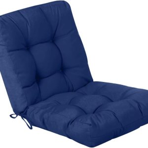 QILLOWAY – Cojín o respaldo para asiento de exterior, cojín de repuesto, primaveraverano, Moderno, Marino QILLOWAY – Cojín o respaldo para asiento de exterior, cojín de repuesto, primaveraverano, Moderno, Marino