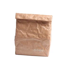 Bolsa de almuerzo reutilizable aislada de papel marrón, bolsas de comestibles para adultos, trabajo, oficina, picnic Bolsa de almuerzo reutilizable aislada de papel marrón, bolsas de comestibles para adultos, trabajo, oficina, picnic