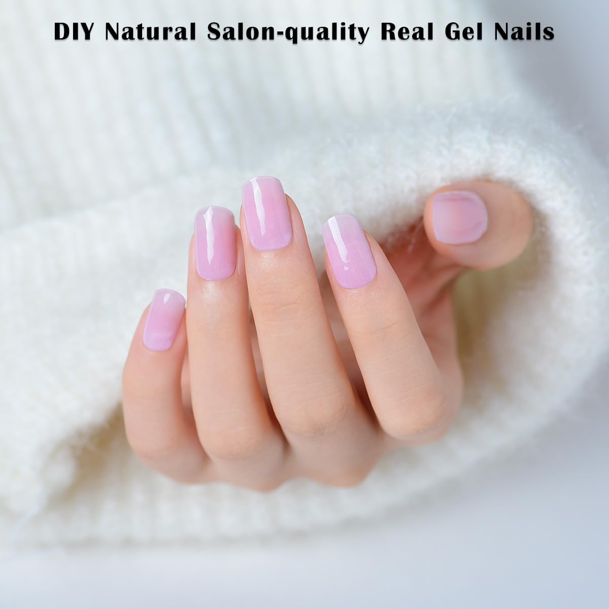 Tiras de uñas de gel semicuradas, 20 unidades, calcomanías de uñas de gel, tiras de uñas semicuradas, funcionan con lámpara de uñas LED UV, kit de
