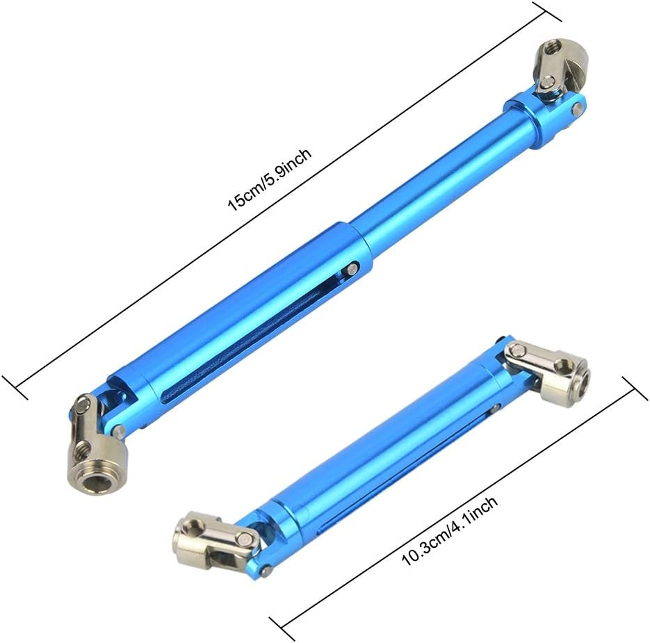 Eje de transmisión de coche Rc, 2 piezas de coche parte 110 eje de transmisión Rc accesorio para Rgt 86100 110 Rc Crawler Rc parte (azul)