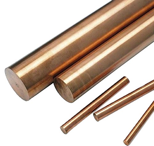 8pcs 0.157 in Dia. 9.85 “Largo 99.9% Cobre Puro T2 Cu Varillas Cilindro de Metal
