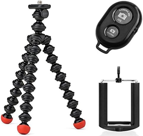 Joby GorillaPodTrípode magnético con cámara Bluetooth inalámbrica Ivation, control remoto para obturador, para smartphones Apple y Android e