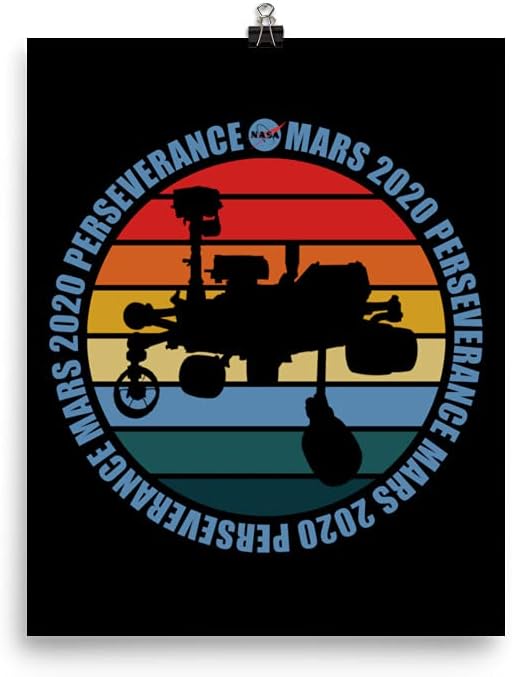 Mars Perseverance Rover Marscopter Ingenuity Mars Landing Poster