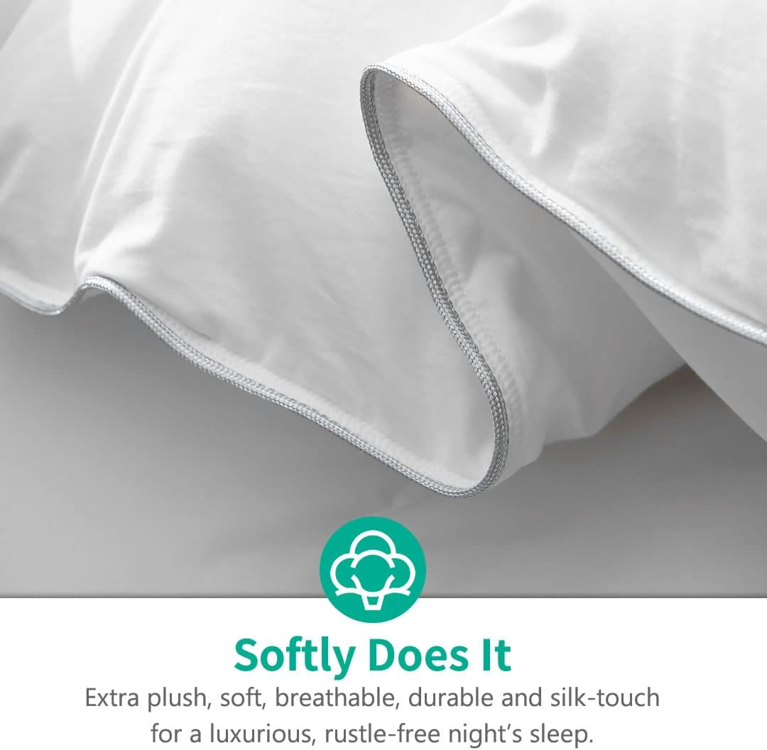 APSMILE Edredón de fibras de plumas de plumón tamaño individual, relleno de edredón de la colección Hotel para todas las estaciones, ultra suave y