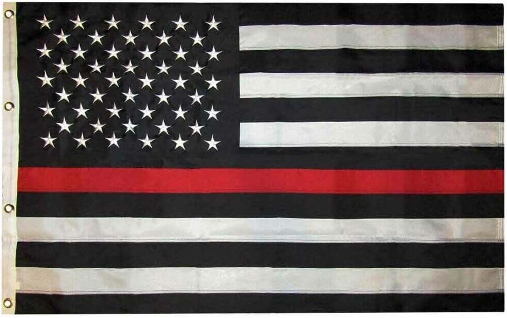 Premium 10X15 USA Thin Department Memorial Nylon 210D Embroidered Flag
