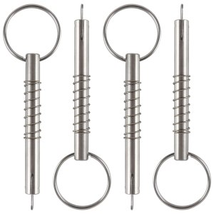 4 pines de liberación rápida con leva de caída y resorte, diámetro 516 pulgadas (0.315 in), longitud útil de 2 pulgadas, longitud total 3 pulgadas, 4 pines de liberación rápida con leva de caída y resorte, diámetro 516 pulgadas (0.315 in), longitud útil de 2 pulgadas, longitud total 3 pulgadas,