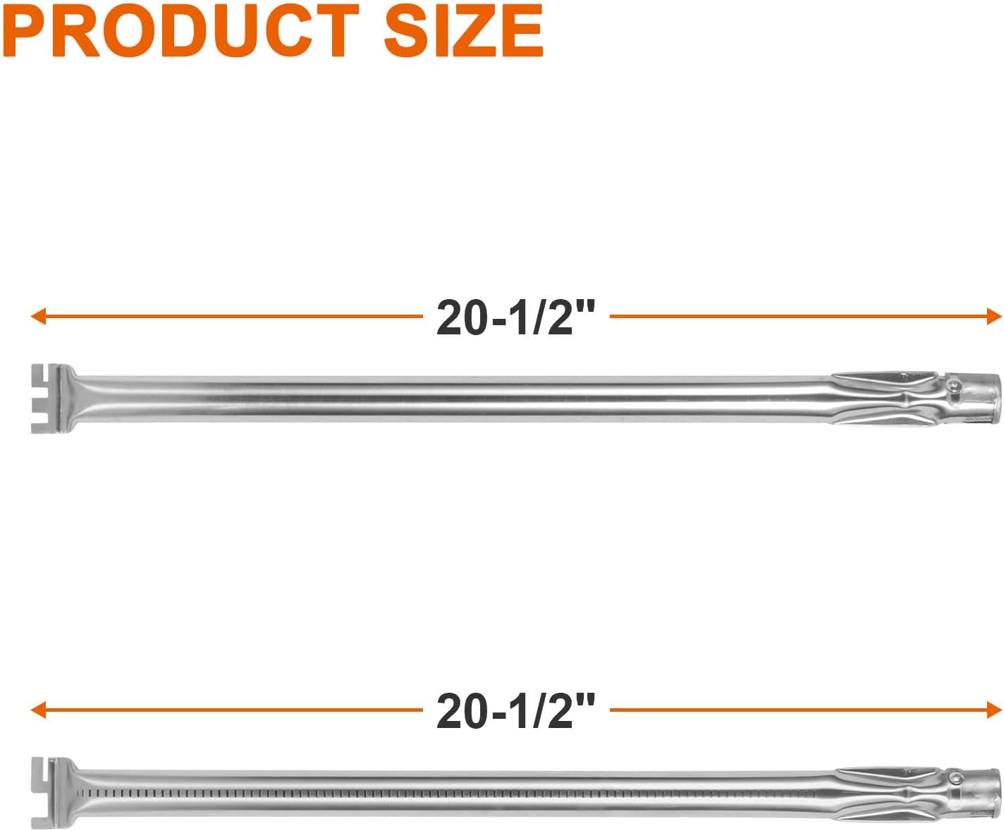 DELSbbq 67556 Kit de tubo de quemador de parrilla para parrillas Weber Summit 640 Summit 650, acero inoxidable, paquete de 7