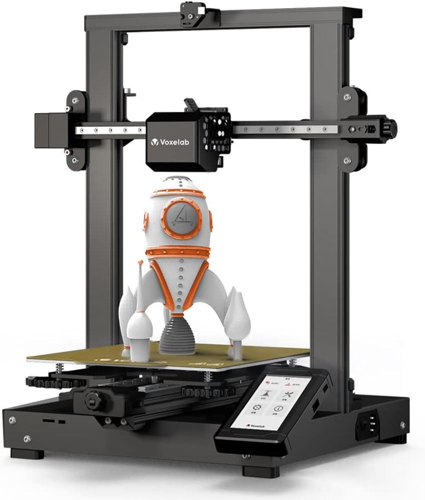 Voxelab Impresora 3D Aquila D1, impresoras 3D de nivelación automática con guía lineal, extrusora directa de doble engranaje, impresión de alta