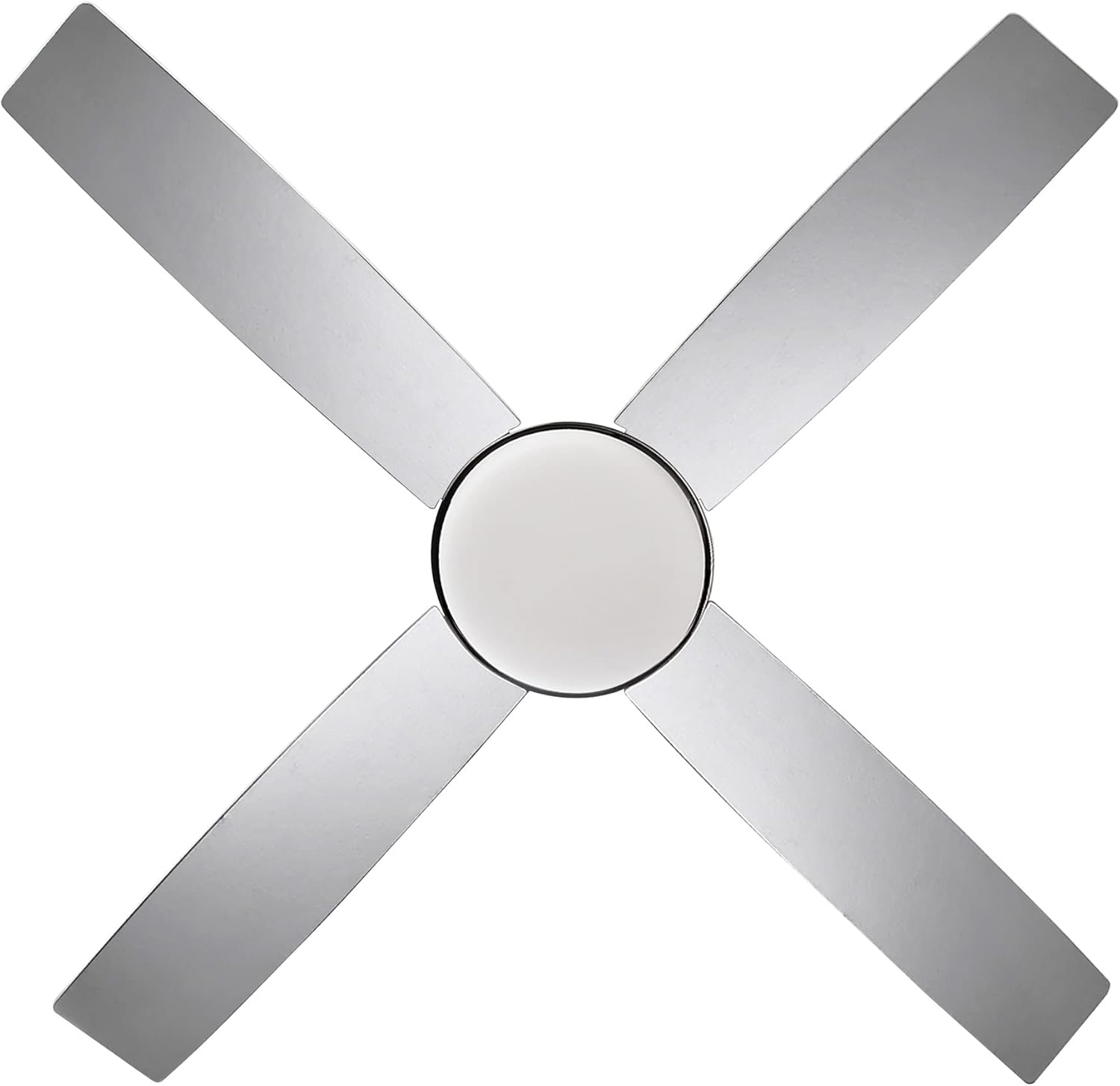 Design House 157354-BN Cali Ventilador de techo contemporáneo para interiores de 52 pulgadas con kit de luz LED, control remoto, níquel cepillado