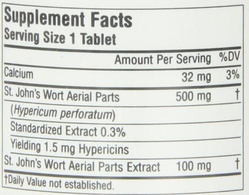 Planetary Herbals Extracto de St. John ‘s wort espectro completo 600mg, para Bienestar emocional