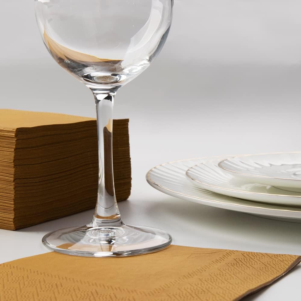 Paquete de 100 servilletas de cóctel desechables de papel, servilletas de cóctel de cena, para bar, cafetería, restaurante, Navidad, cumpleaños,