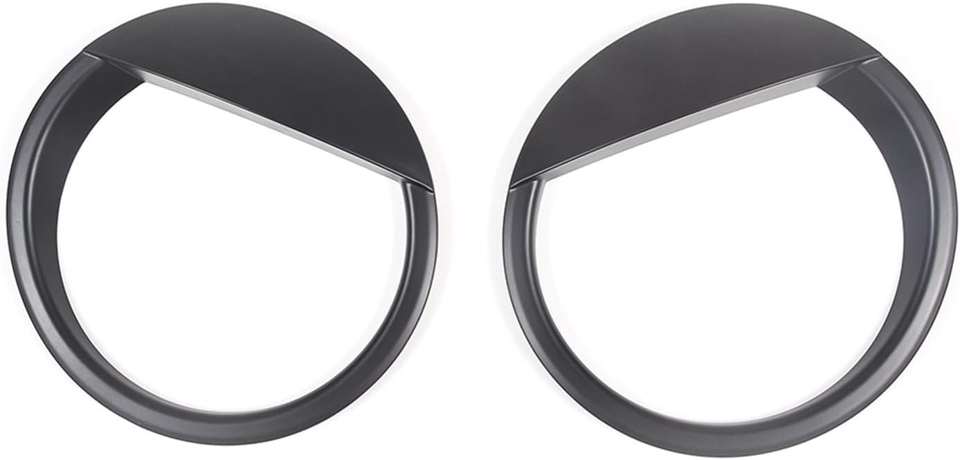 Recortes para faros delanteros para Toyota FJ Cruiser 2007-2021, 1 par de ABS para faros delanteros de coche, cubierta de párpados para cejas,