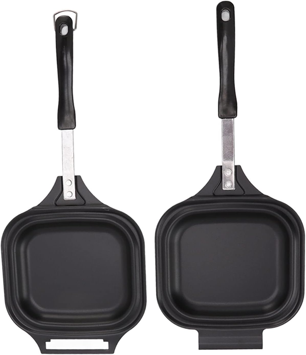 YOUTHINK Sartén de doble cara, sartén antiadherente de aleación de aluminio con calefacción uniforme para bistec, tortillas, tocino, panqueques,