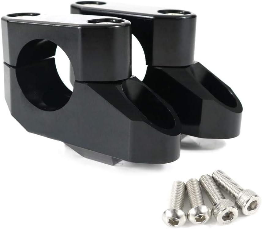 Xitomer Elevadores de manillar de 1.000 in de 1 pulgada con abrazaderas, apto para Shadow 600750, XV1700 96-10  XVZ1300, M50, Motocicleta ATV Dirt