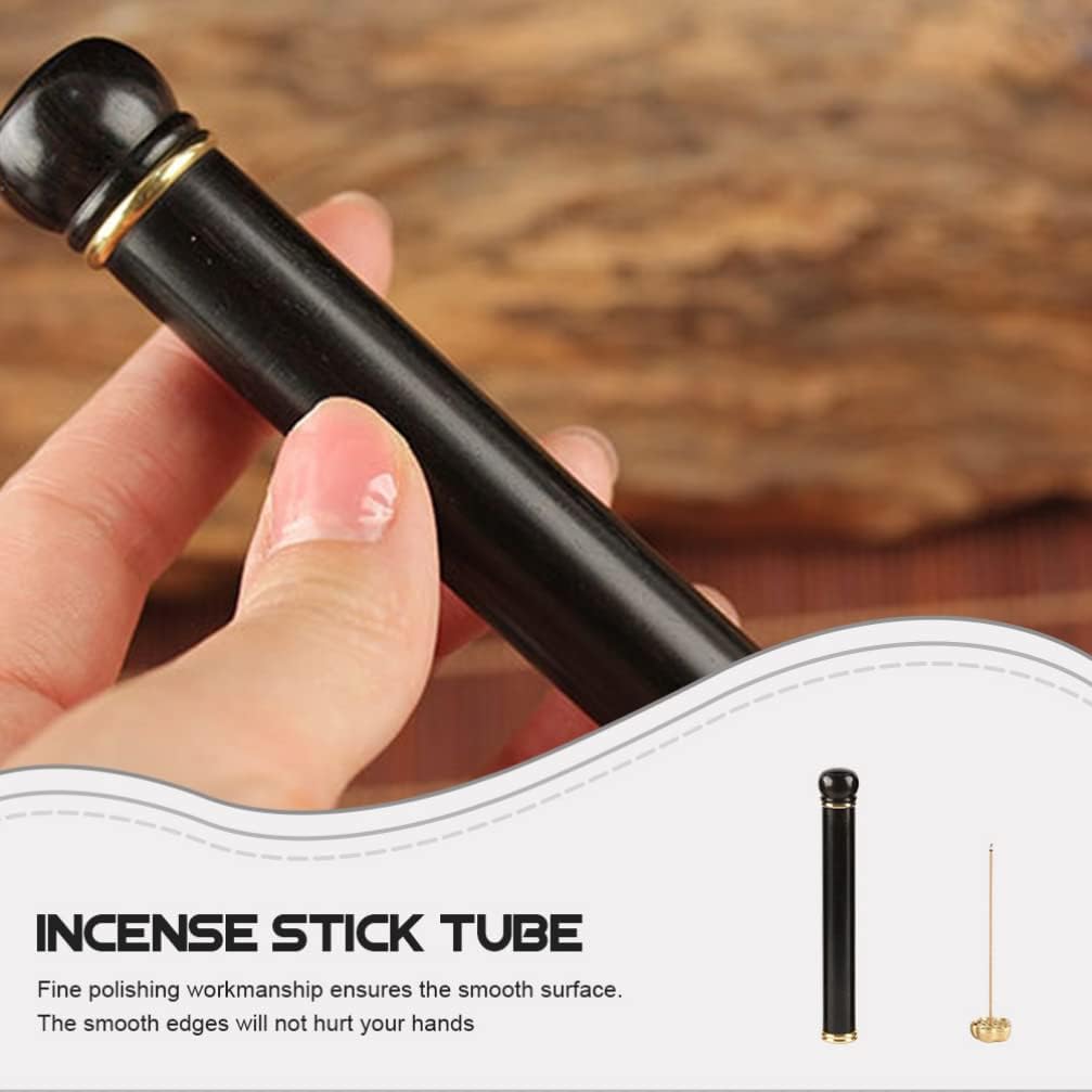 Tubo de soporte para quemador de incienso Línea de tubo de almacenamiento de incienso, palillos de incienso, caja de quemador de incienso, soporte