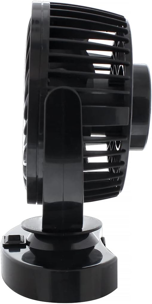CTW Universal Mini Negro 12 Voltios Ventilador Turbo Ventilador CocheCamión Interior Dash Mount