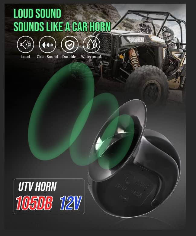Kit universal de señal de giro ATV UTV con bocina fuerte, kit de señal de giro de calle lado a lado para SXS Dirt Bike Polaris RZR Can-Am Kawasaki