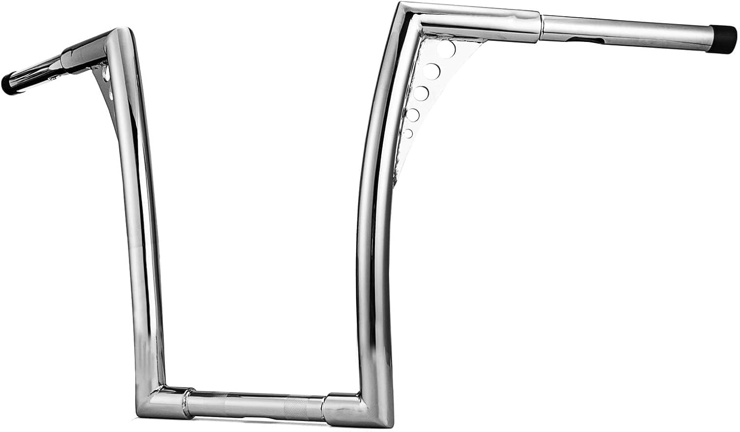 WeiSen Manillar de barra cromada Ape Monkey de 14 pulgadas, barras de mango de 1-14 pulgadas compatibles con modelos Harley Dyna Softail Sportster