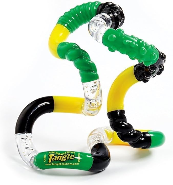 Fidget Sensory Pack de 3 juguetes Twister para aliviar el estrés con enredo, Jr. y madera, rompecabezas para la ansiedad, cambiador de forma, juego