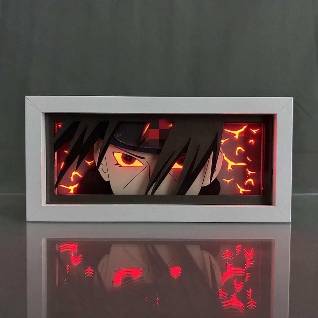 Lámpara de anime Uchiha ItachiFigura Decoración Dormitorio Luz Noche Regalo de Cumpleaños Luz Led