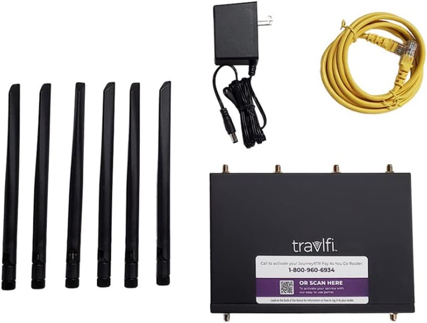 TravlFi Enrutador Wi-Fi JourneyXTR, Internet RV, múltiples redes, paga según lo que vayas, sin contratos