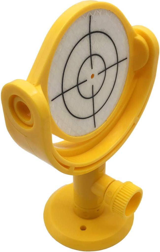 Mini prisma topografía, prisma de topografía hoja reflexiva de la blanco con el tenedor MP103 con el punto de mira impreso