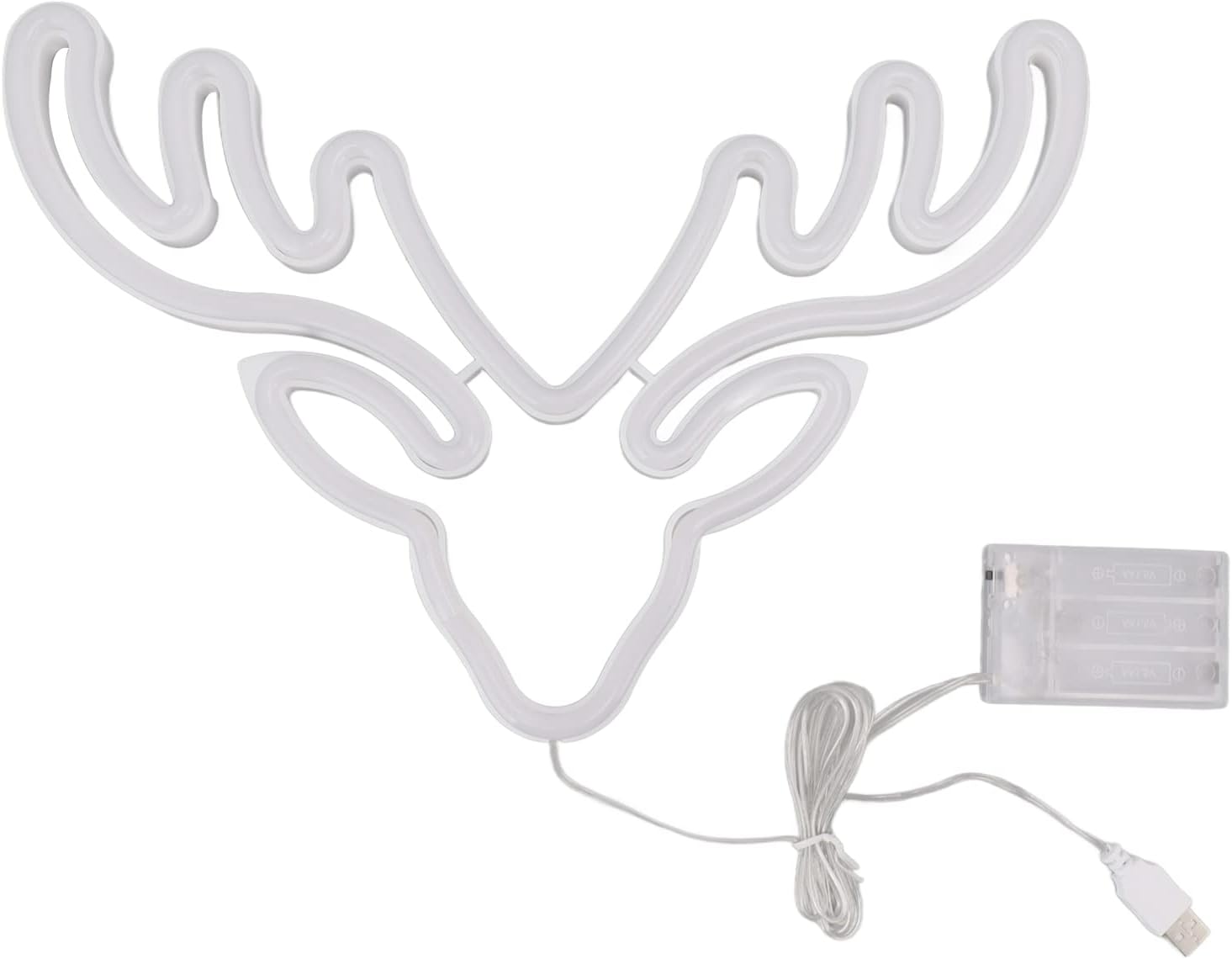 Wall Neon Light, ABS Backboards USB Powered Unbreakable Soft Flexible PVC LED Strips Neon Light Sign for Christmas(#1)